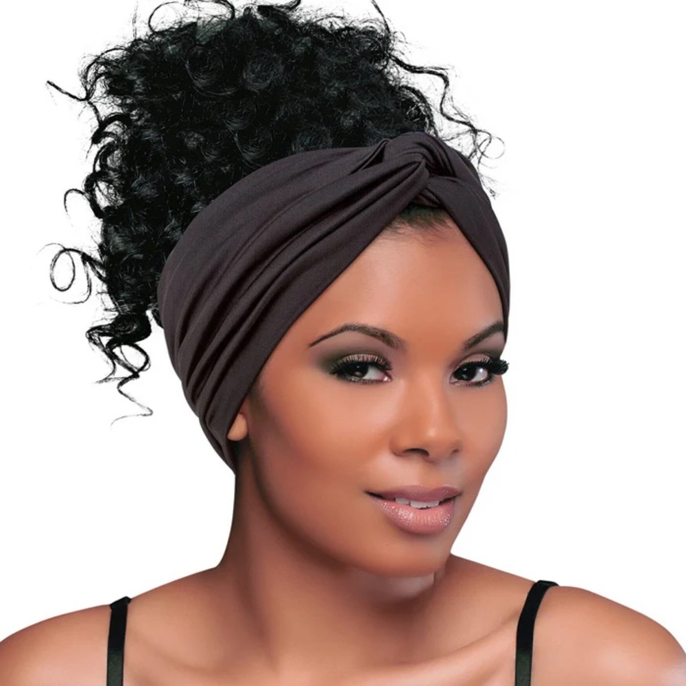 Silky Wide Medium Infinity Band in Black by Firstline Evolve Essentials